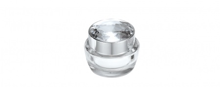 Tarro de crema redondo de acrílico de 30ml - ED-30-DD Diamante Para Siempre